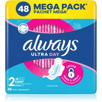 Always Ultra Super Size 2 absorbante cu aripioare