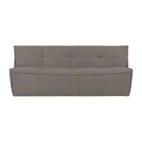 Canapea maro cu tapițerie din țesătură bouclé 204 cm Cluster – vtwonen