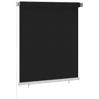 vidaXL Jaluzea tip rulou de exterior 125 (l) x 140 (î) cm, neagră