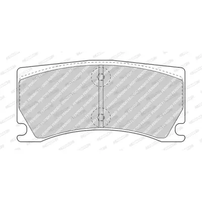 Set placute frana, frana disc FERODO FDB5021