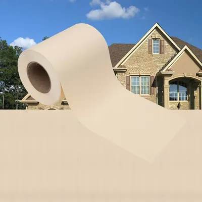 vidaXL Bandă de intimitate PVC 35x0,19 m crem