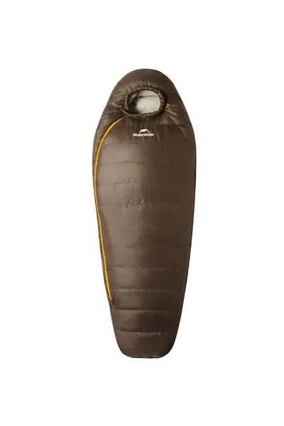 Śpiwór turystyczny puchowy Snowbird Duck Down 1000 M CNK2550WS014 brązowy