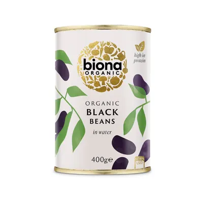 Fasole neagra boabe la conserva bio 400g Biona