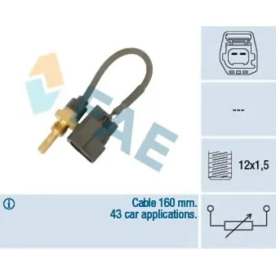 Senzor, temperatura chiulasa FAE 32425