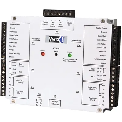 Interfata completa de acces HID 72000XEB0NX V2000, 2 intrari, 12-18 V