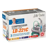 Aparat de aerosoli cu compresor Little Doctor LD-221C, dispensere pentru reglarea dimensiunii particulelor