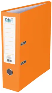 Biblioraft Colori - 8 cm, portocale, fără cant metalic