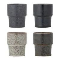 Cești maro 4 buc. pentru espresso din gresie 150 ml Ewan – Bloomingville