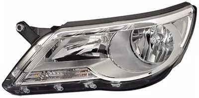 Far dreapta H7 PY21W W5W, electric, cu motoras, interior argintiu, semnalizator portocaliu VW TIGUAN