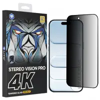 Folie de protectie Ecran Privacy Lito D+ Max 4K pentru Apple iPhone 17 Air, Sticla Securizata, Full Glue