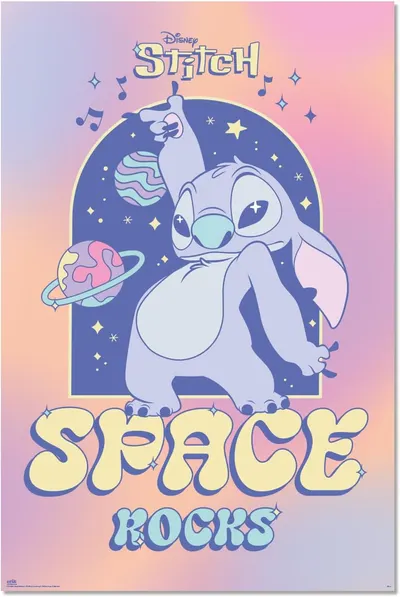 Poster Erik Disney: Lilo & Stitch - Space Rocks