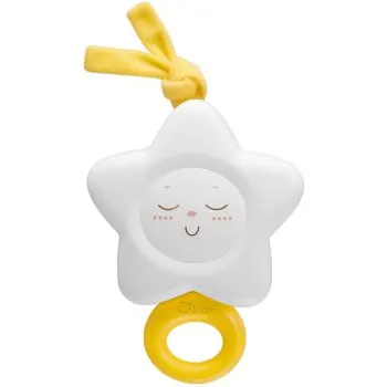 Chicco Classic Star Musical Box jucărie suspendabilă contrastantă