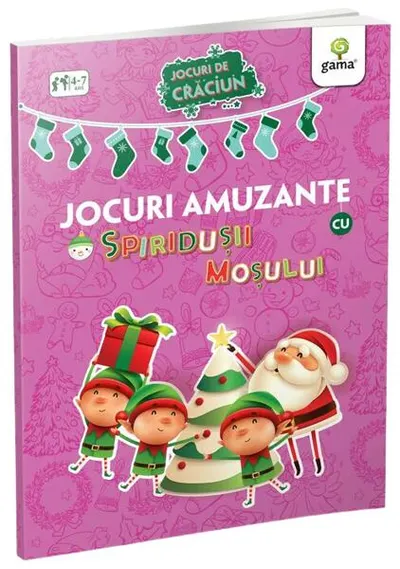Jocuri amuzante cu Spiridușii Moșului - Paperback brosat