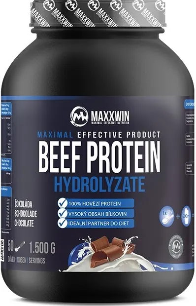 Beef Protein, ciocolată, 1500 g, Maxxwin