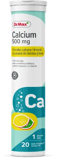 Dr. Max Calciu 500mg, 20 comprimate efervescente