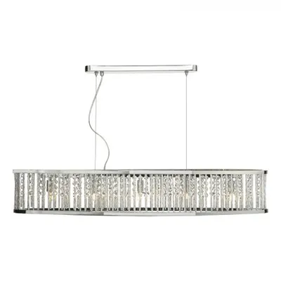 Lampa suspendata Nantes 5 Light Bar Pendant Polished Chrome Aluminium