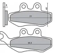 Placute frana Piaggio Hexagon LX 125 Skipper