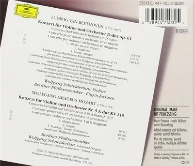 Beethoven: Violinkonzert / Mozart: Violinkonzert Nr. 5