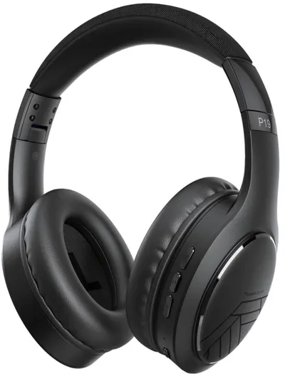Căști wireless cu microfon PowerLocus - P19, negru