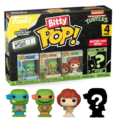 Set 4 figurine - Pop! Bitty - Teenage Mutant Ninja Turtles Leonardo