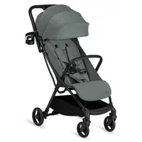 Carucior sport, Lionelo, Agia, 7.3 kg, Ultracompact, Pliere rapida cu o mana, Suport pentru biberon inclus, Sezutul lat si confortabil, 6-48 luni, Sustine 22 kg, Verde