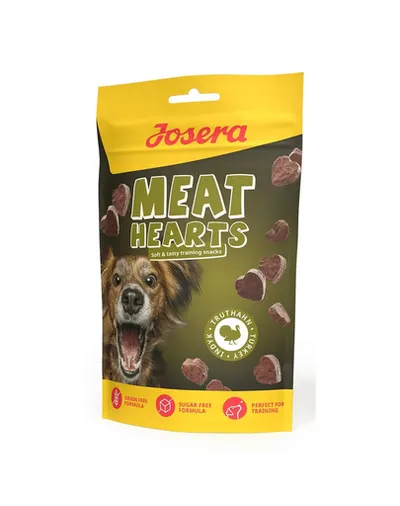 JOSERA Meat Hearts Turkey recompense pentru dresaj caini 70g curcan