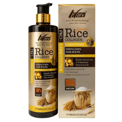 Nary Balsam de par cu extract de orez si colagen 900 ml Shiny&Smooth