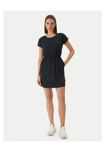 Rochie casual - poliester - negru - pentru femei