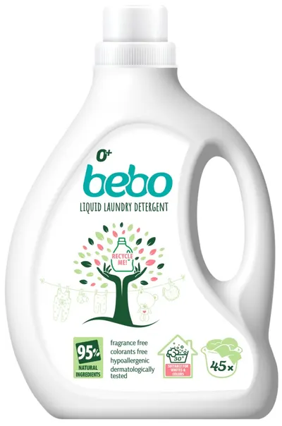 Detergent lichid eco Bebo - Fără parfum, 1.8 l