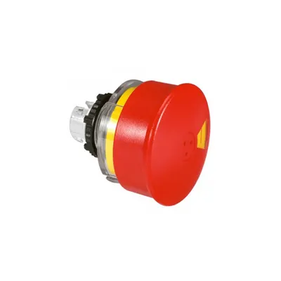 Osmoz non illuminated stay-put mushroom head - push-pull EN 418 -rosu u009DØ54 STOP-I