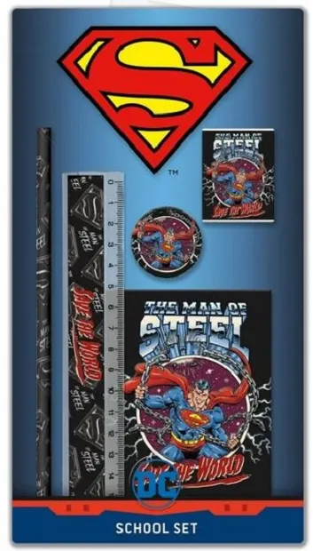 Set școlar Graffiti Superman - Negru