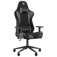 Scaun Gaming Genesis Nitro 440 G2, Synthetic PU + Textil, Reglabil pe Înălțime, Spătar 150°, 120 kg, Roți 60 mm, Negru/Gri
