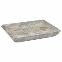 vidaXL Chiuvetă, gri, 50x35x10 cm, marmură