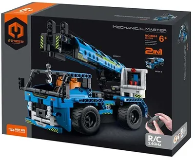 Constructor pentru copii 2 în 1 iM.Master - Macara de construcții și camion, R/C, 401 piese
