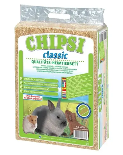 JRS Hobliny Chipsi Classic Așternut pentru rozătoare 60 l