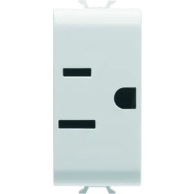 Usa Standard Priza 250/125v Ac - 2p+e 15a - 1 Module - White - Chorus