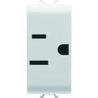 Usa Standard Priza 250/125v Ac - 2p+e 15a - 1 Module - White - Chorus