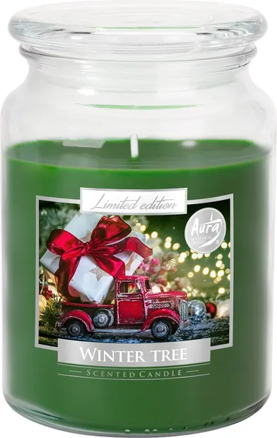 Lumânare parfumată Bispol Premium - Winter Tree, 500 g