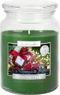 Lumânare parfumată Bispol Premium - Winter Tree, 500 g
