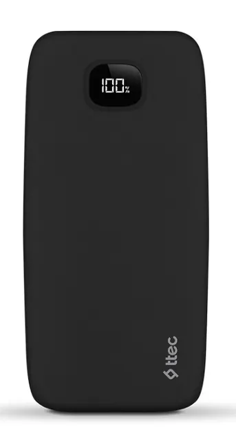 Baterie portabilă ttec - ChargeUp Pro LCD, 10 000 mAh, negru