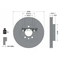 Disc frana TEXTAR 92279505