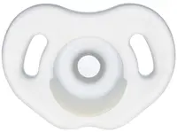 Suzetă de silicon Wee Baby, - Full Silicone, 0-6 luni, albă