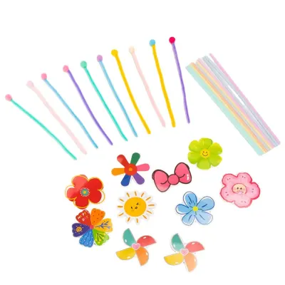 Toppere decorative cu flori și fluturi pentru aranjamente florale (set 50 buc) - Default Title