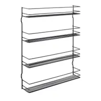 Organizator pentru mirodenii, de montat pe perete, din oțel inoxidabil – Metaltex