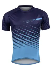 Tricou maneca scurta Force MTB Angle, albastru, XS