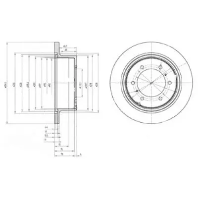 Disc frana DELPHI BG3105
