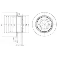Disc frana DELPHI BG3105
