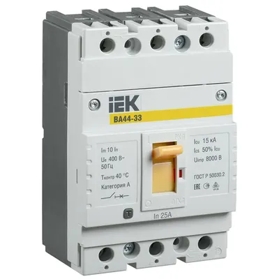 Intrerupator general MCCB VA44 33 3P 25A 15kA