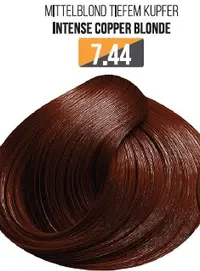 Vopsea Profesionala Fara Amoniac EVOQUE USA, Nuanta 7.44 INTENSE COPPER BLONDE - Cu Ulei de Argan si 12 Aminoacizi, 100 ml - Evoque