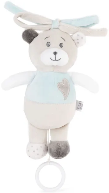 Jucărie muzicală de pluș Tedsy - Ursuleț albastru, 21 cm